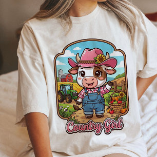 T-shirt En Tri-matière Jolie ferme de vaches de campagne