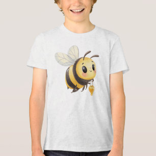 T-shirt En Tri-matière Jolie illustration d'abeille avec du miel