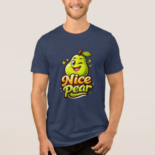 T-shirt En Tri-matière Jolie Poire - Fruit qui déborde de joie - Amis gou
