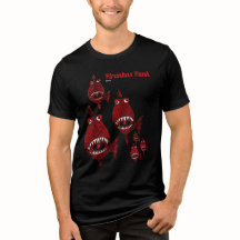 Jolies piranhas tueuses rouges Punk poissons attaq