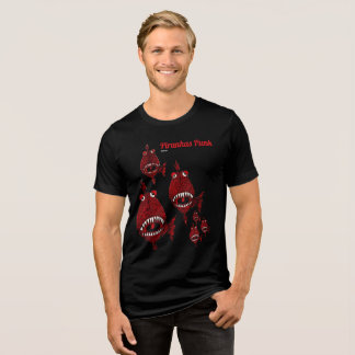 T-shirt En Tri-matière Jolies piranhas tueuses rouges Punk poissons attaq
