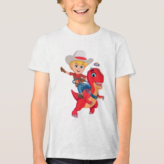 T-shirt En Tri-matière Jon et Blitz | Dino Ranch (Recto)