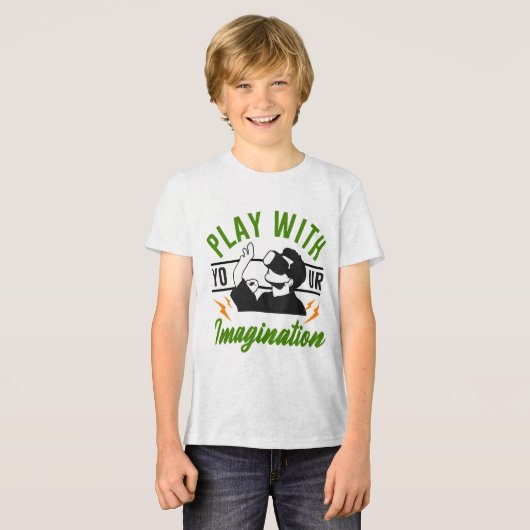 T-shirt En Tri-matière Jouer avec votre imagination jeu (Recto plein)