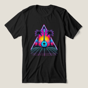 T-shirt En Tri-matière Joueur de mandoline Rétro Vintage - Mandoline Blue