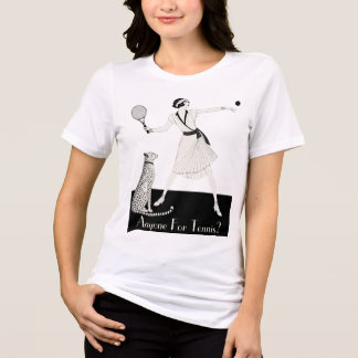 T-shirt En Tri-matière Joueur de tennis Art Déco vintage