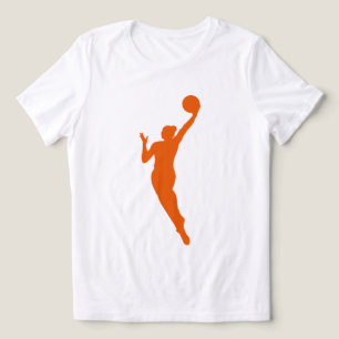 T-shirt En Tri-matière Joueuse de basket-ball féminine dynamique Concepti