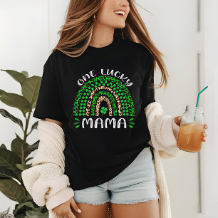 T-shirt En Tri-matière Jour de la Saint Patrick One Lucky Mama Green Boho