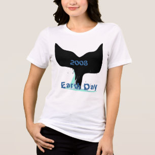 T-shirt En Tri-matière Jour de la Terre, 2008 - Changer le texte en l'ann