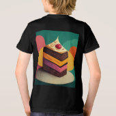 T-shirt En Tri-matière Jour de naissance gâteau jeunesse (Verso)