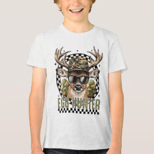 T-shirt En Tri-matière Jour de Pâques Chasseur d'oeufs Camo Deer Chasse G