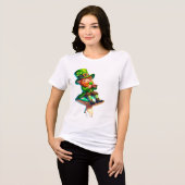 T-SHIRT  EN TRI-MATIÈRE JOUR DE ST.PATRICK (Recto plein)