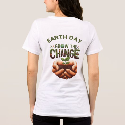 T-shirt En Tri-matière Jour des terres - Augmenter le changement (Verso)