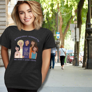 T-shirt En Tri-matière Journée de la femme Portraits de femmes foncés