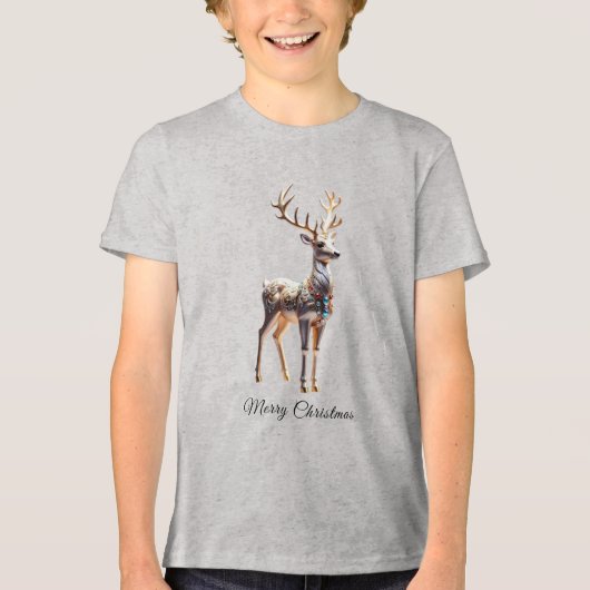 T-shirt En Tri-matière Joyaux de rennes Noël (Recto)