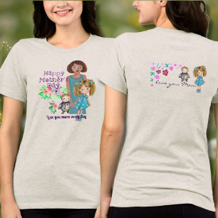 T-shirt En Tri-matière JOYEUSE JOURNÉE DE LA MÈRE & Enfants