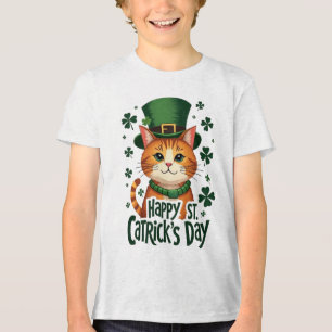 T-shirt En Tri-matière Joyeuse St. Catrick’s Day - Chat Of St. Patrick’s 