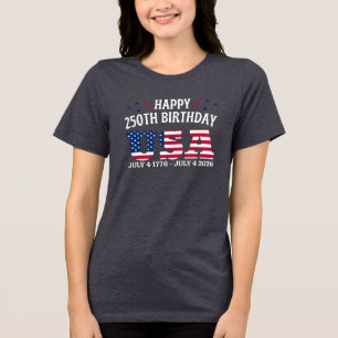 T-shirt En Tri-matière Joyeux 250e anniversaire États-Unis