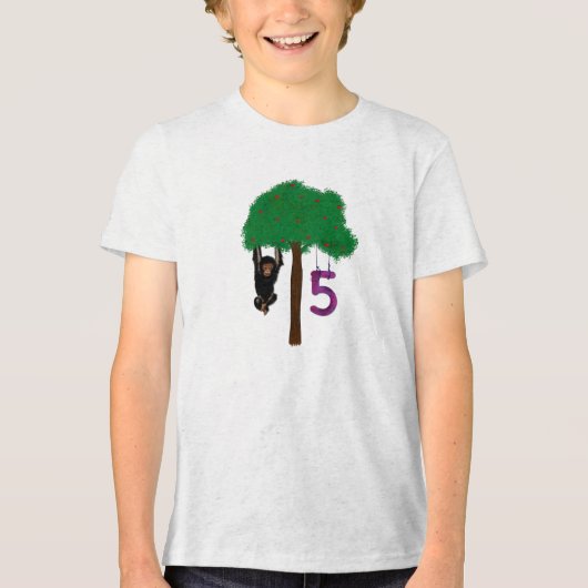 T-shirt En Tri-matière Joyeux 5e anniversaire (Recto)