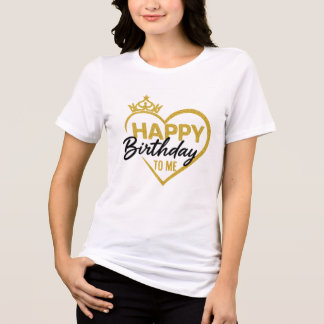 T-SHIRT EN TRI-MATIÈRE JOYEUX ANNIVERSAIRE À MOI