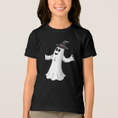 T-shirt En Tri-matière Joyeux fantôme de sorcière Halloween (Recto)