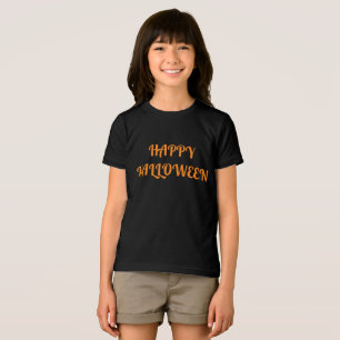 T-shirt En Tri-matière Joyeux Halloween femmes orange noir