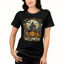 Joyeux Halloween Maison hantée effrayante & citrou