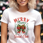 T-shirt En Tri-matière Joyeux Mama Social Club Coquette Noël