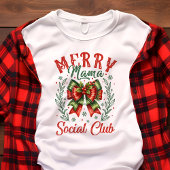 T-shirt En Tri-matière Joyeux Mama Social Club Coquette Noël