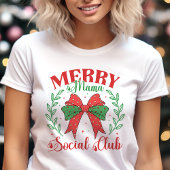 T-shirt En Tri-matière Joyeux Mama Social Club Coquette Noël