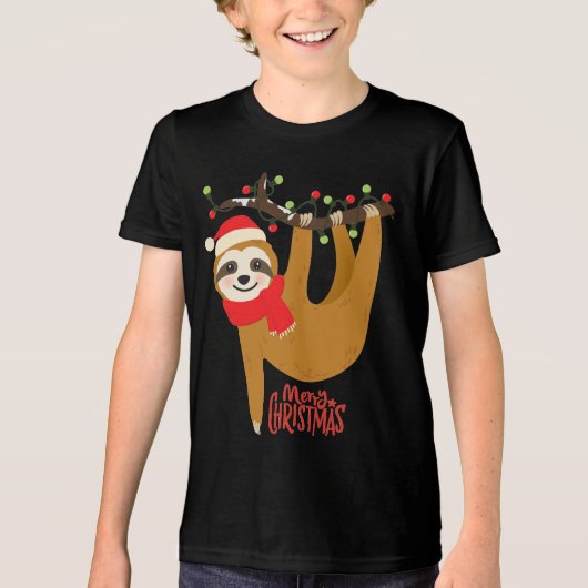 T-shirt En Tri-matière Joyeux Noël Fêtes de Noël (Recto)