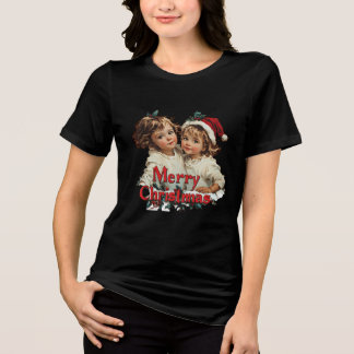 T-shirt En Tri-matière Joyeux Noël - Joyeux Noël avec un enfant mignon