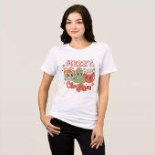 T-shirt En Tri-matière Joyeux Noël Pine Tree, présent et cacao (Recto plein)
