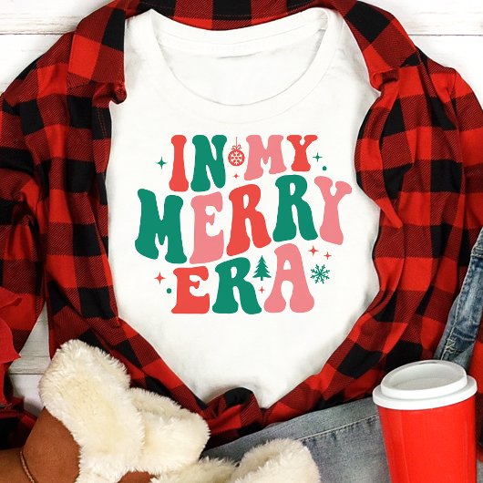 T-shirt En Tri-matière Joyeux Noël Rétro