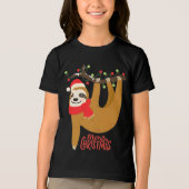 T-shirt En Tri-matière Joyeux Noël Sloth | Vacances (Recto)