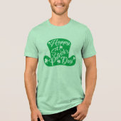 T-shirt En Tri-matière Joyeux Saint Patrick’s Day Leprechaun Casquette (Recto)