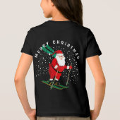 T-shirt En Tri-matière Joyeux Ski de Noël Père Noël Hiver Personnalisé (Verso)