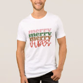 T-shirt En Tri-matière Joyeux Vibes Retro Vacances de Noël Super (Recto)
