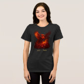 T-shirt En Tri-matière Juillet Ruby - Phoenix et Pierre de naissance (Recto plein)