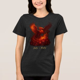 T-shirt En Tri-matière Juillet Ruby - Phoenix et Pierre de naissance