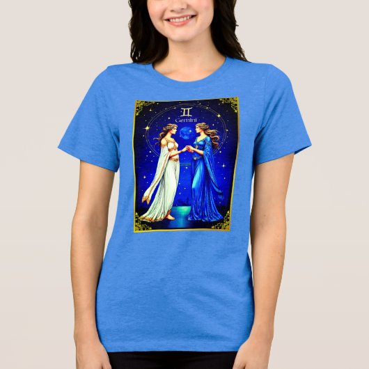 T-shirt En Tri-matière Jumeaux Gemini sous un ciel étoilé (Recto)