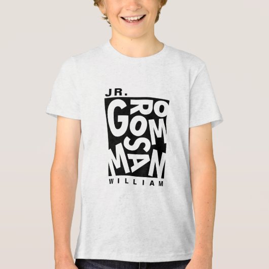 T-shirt En Tri-matière Junior Jr. Groomsman, mariage (Recto)