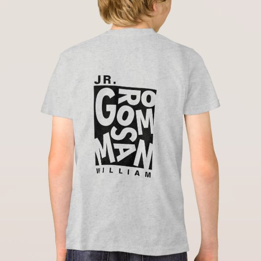 T-shirt En Tri-matière Junior Jr. Groomsman, mariage (Verso)