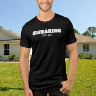 T-shirt En Tri-matière Jurer aide citation drôle de soulagement du stress