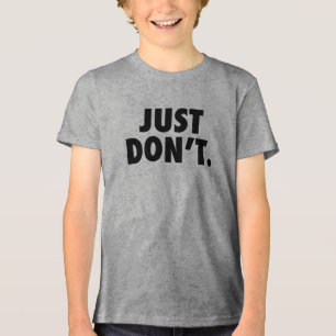 T-shirt En Tri-matière Just Don't Text Tee - Edgy and Minimalist Vibes !