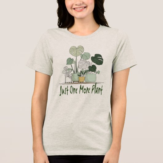 T-shirt En Tri-matière Just One More Plant (Recto)
