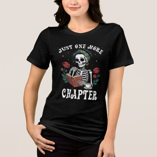 T-shirt En Tri-matière Juste Un Chapitre De Plus Sketon Livre Design Love (Recto)