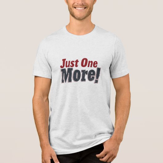T-shirt En Tri-matière Juste Un De Plus : Continuez À Avancer - Bella+Can (Recto)