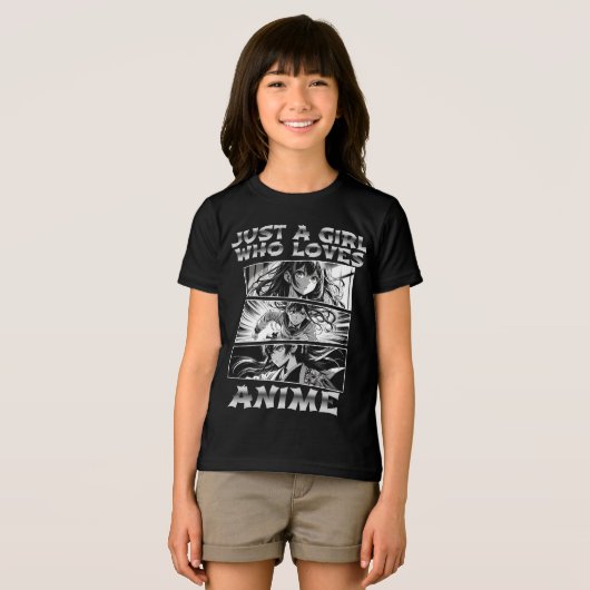 T-shirt En Tri-matière Juste une fille qui aime l'anime (Recto plein)