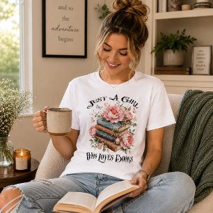 T-shirt En Tri-matière Juste une fille qui aime les livres