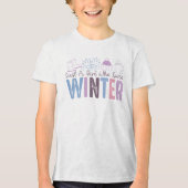 T-shirt En Tri-matière Juste une fille qui aime l'hiver mignonne design s (Recto)